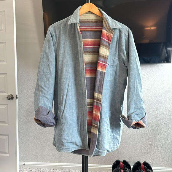Men’s large reversible shirt jacket - Picture 2 of 3